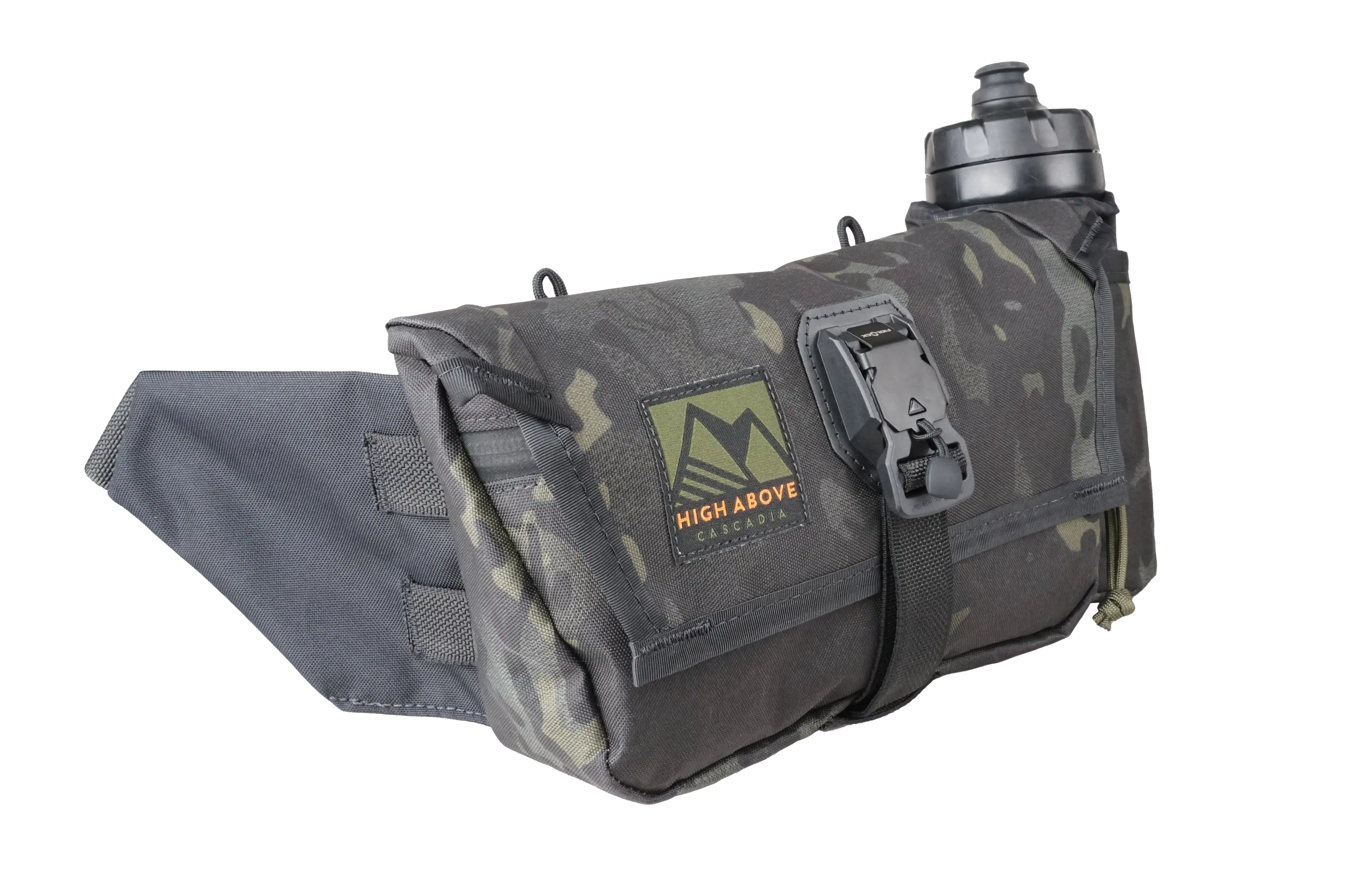 High Above Venture Hip Pack three quarter view camo