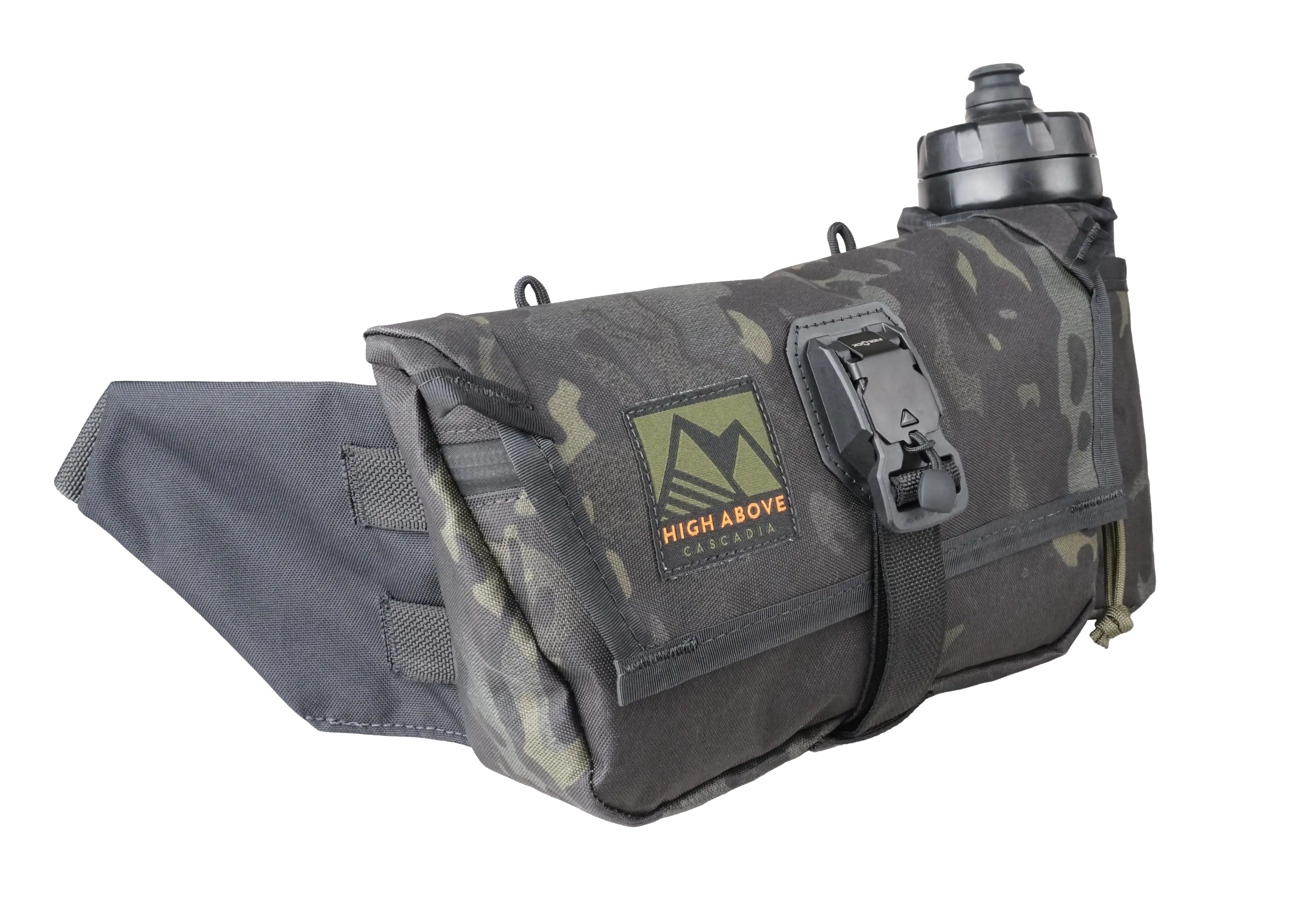 High Above Venture Hip Pack three quarter view camo