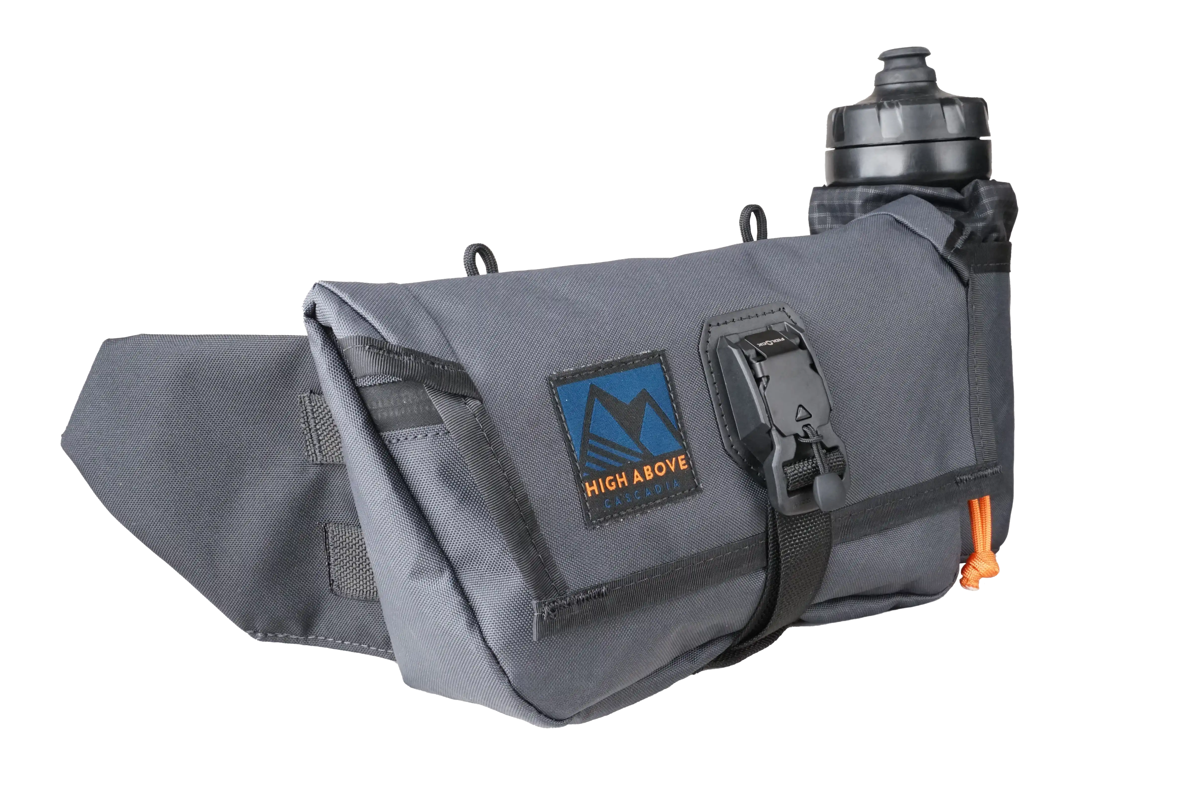 High Above Venture Hip Pack three quarter view gray