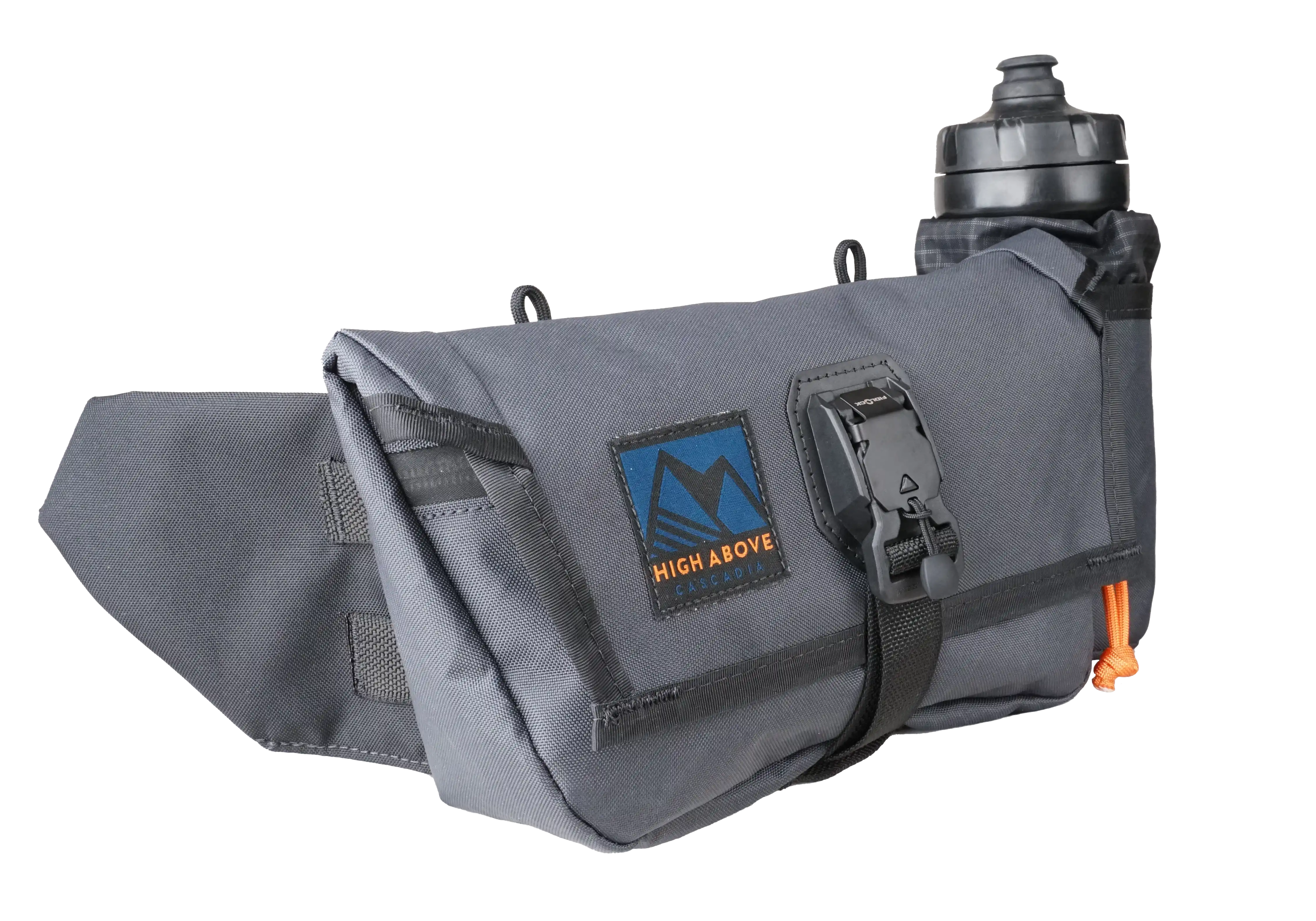 High Above Venture Hip Pack three quarter view gray