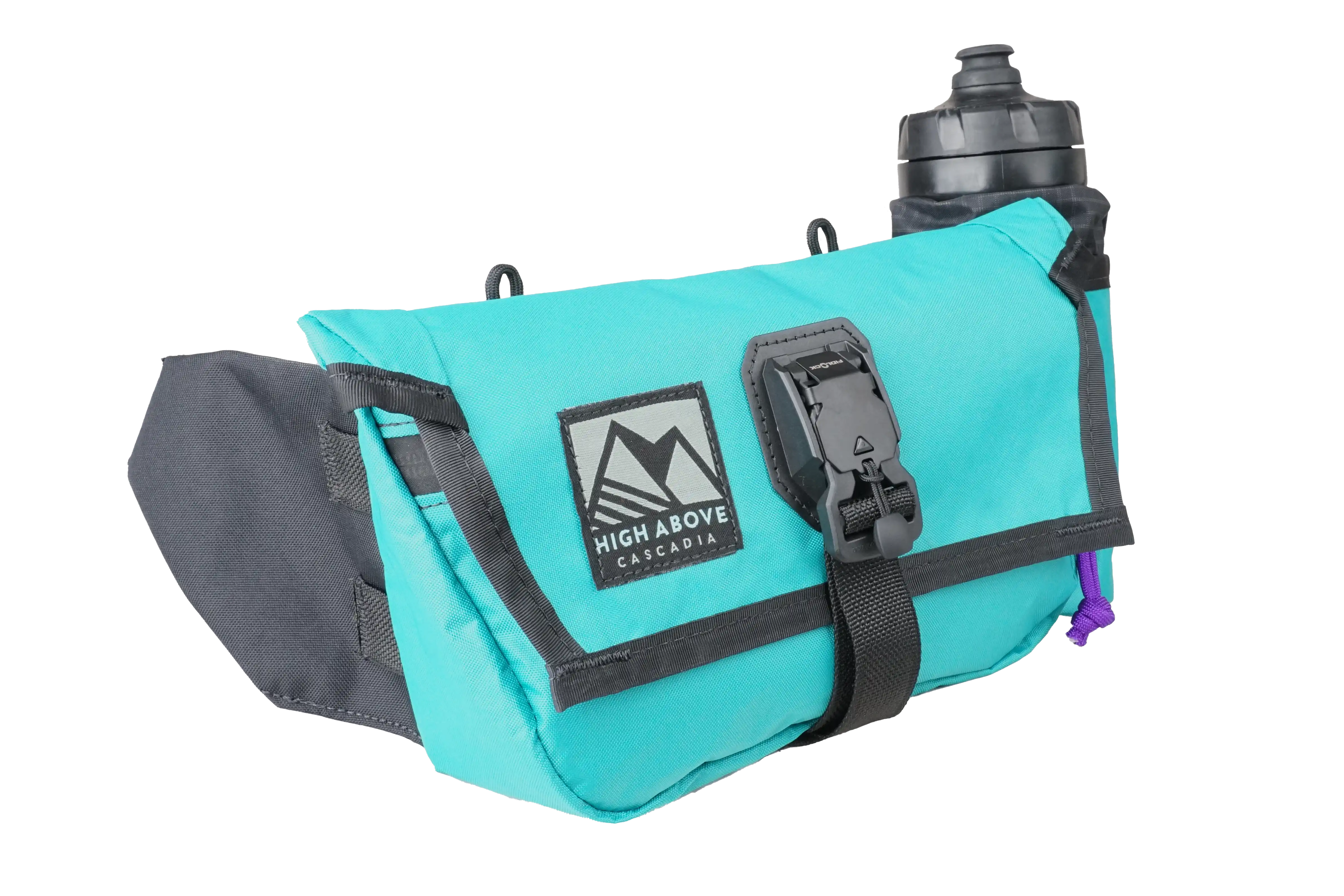 High Above Venture Hip Pack three quarter view teal