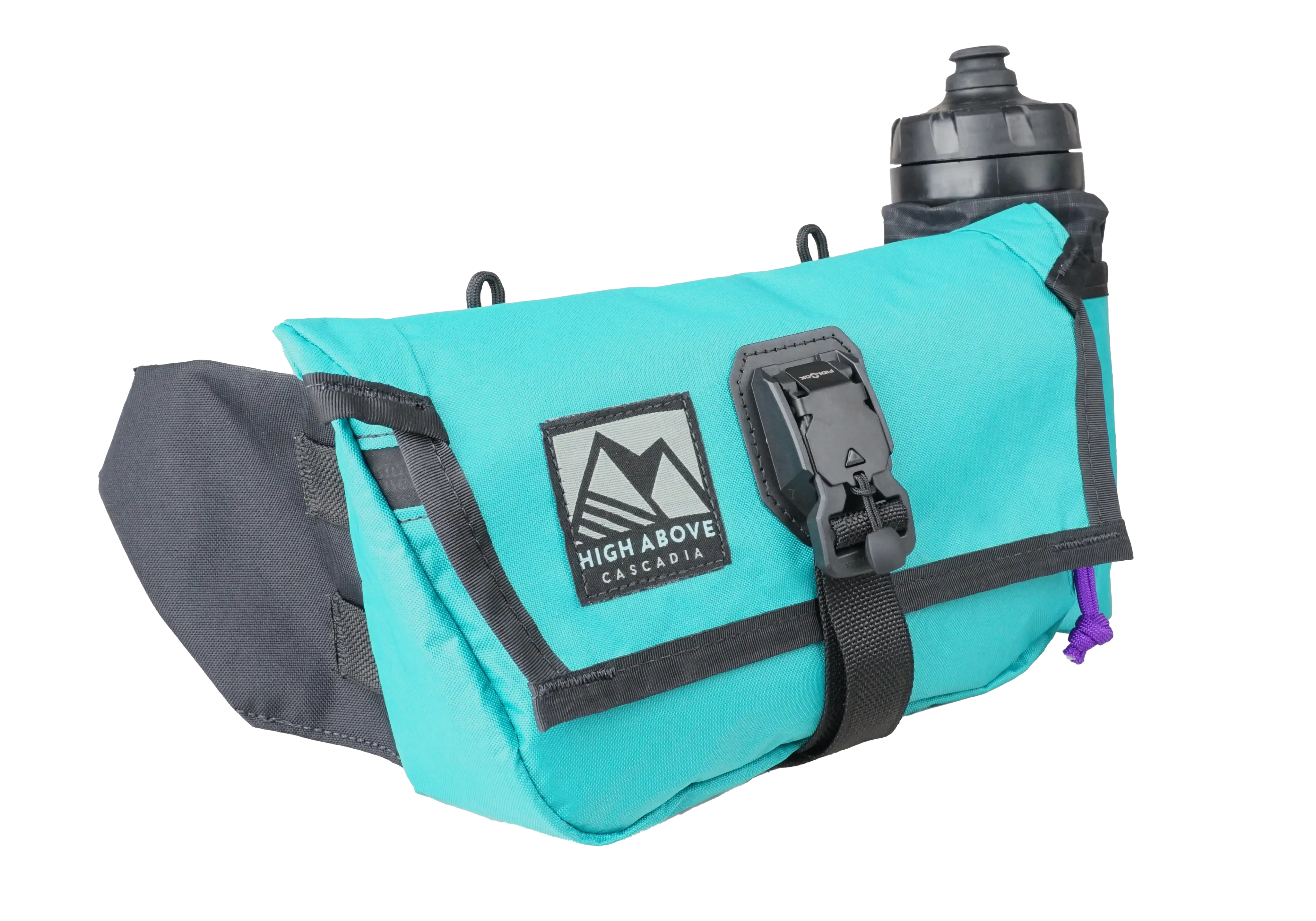 High Above Venture Hip Pack three quarter view teal