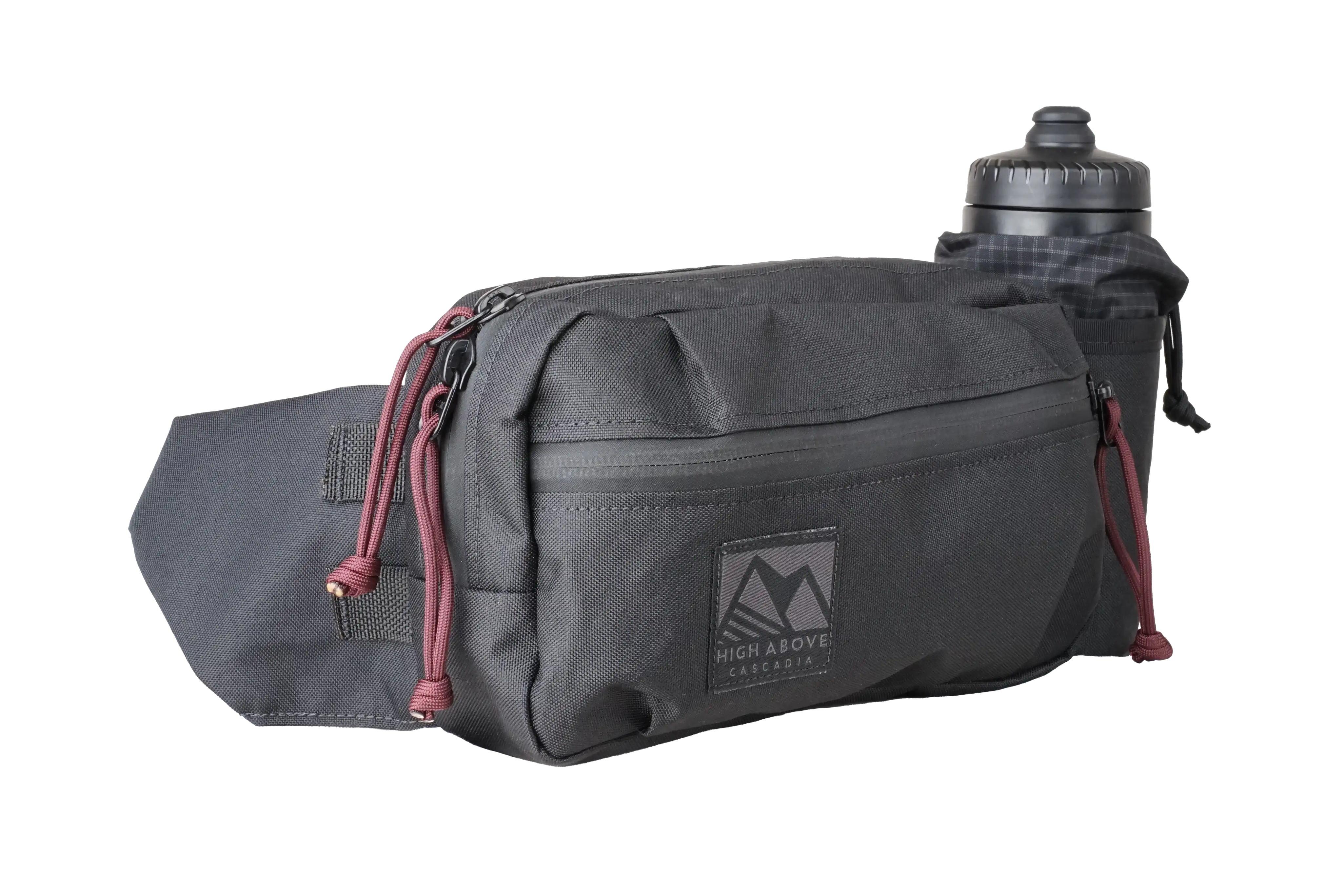 High Above Lookout Hip Pack Three Quarter Black