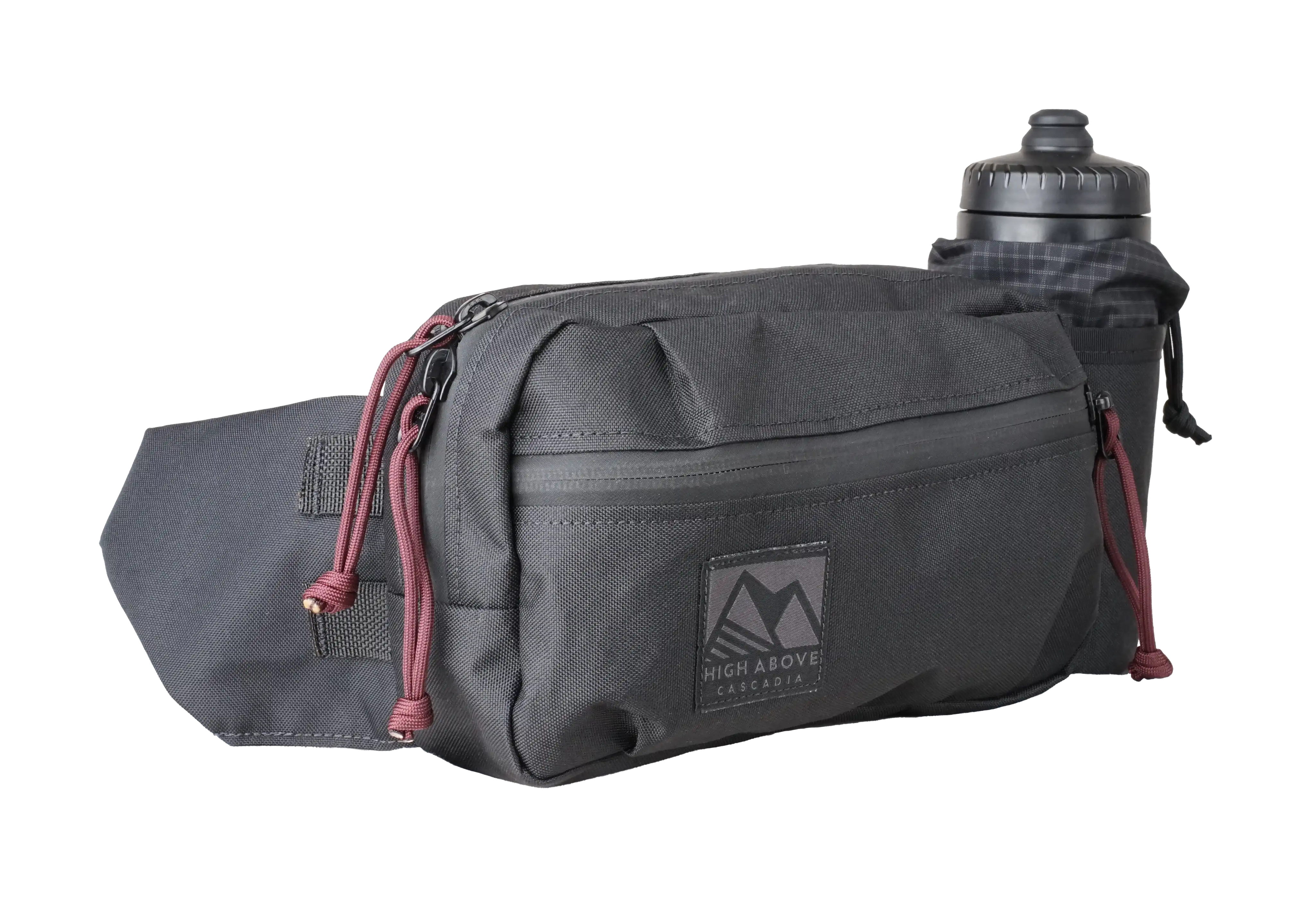 High Above Lookout Hip Pack Three Quarter Black