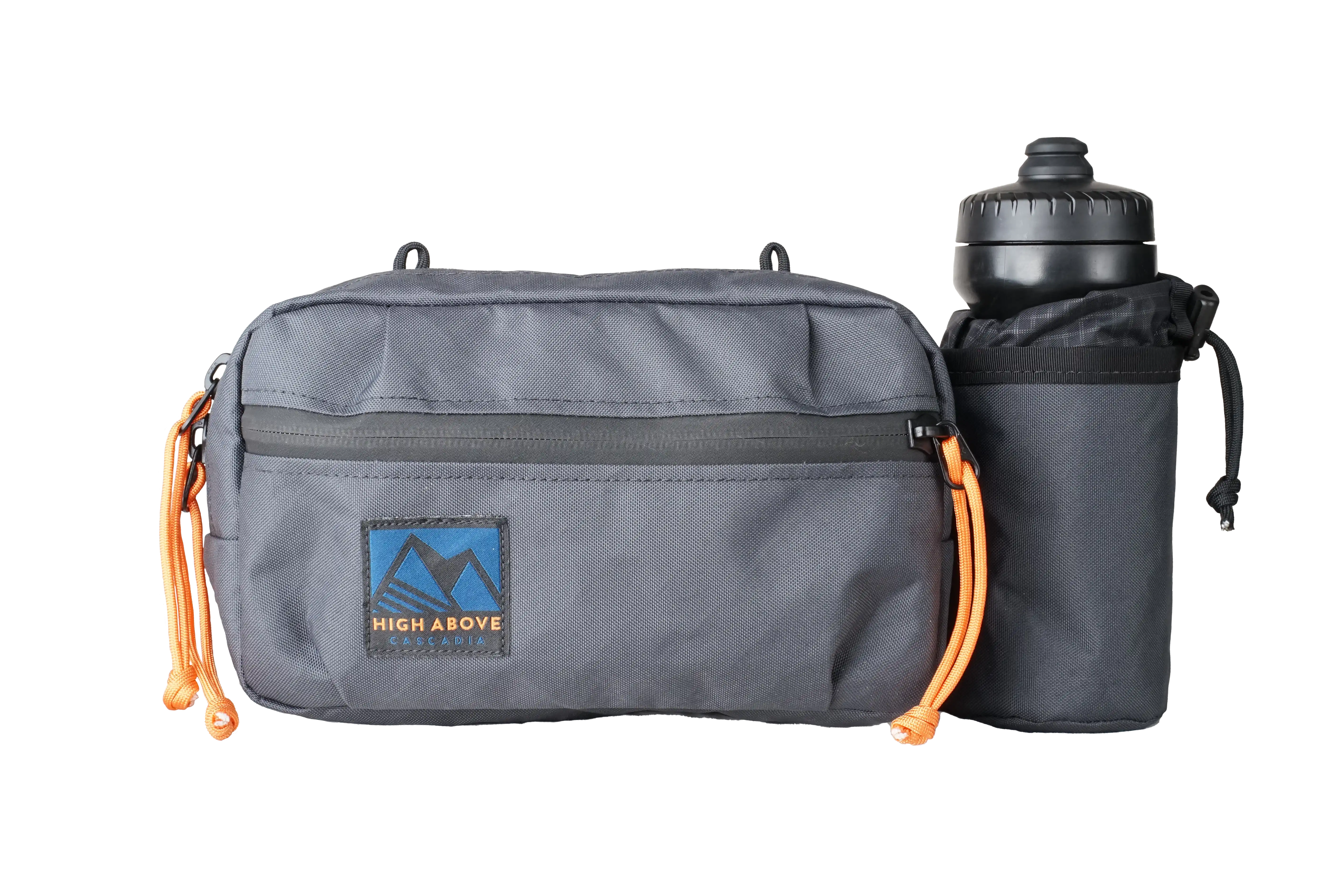 High Above Lookout Hip Pack Front View Gray