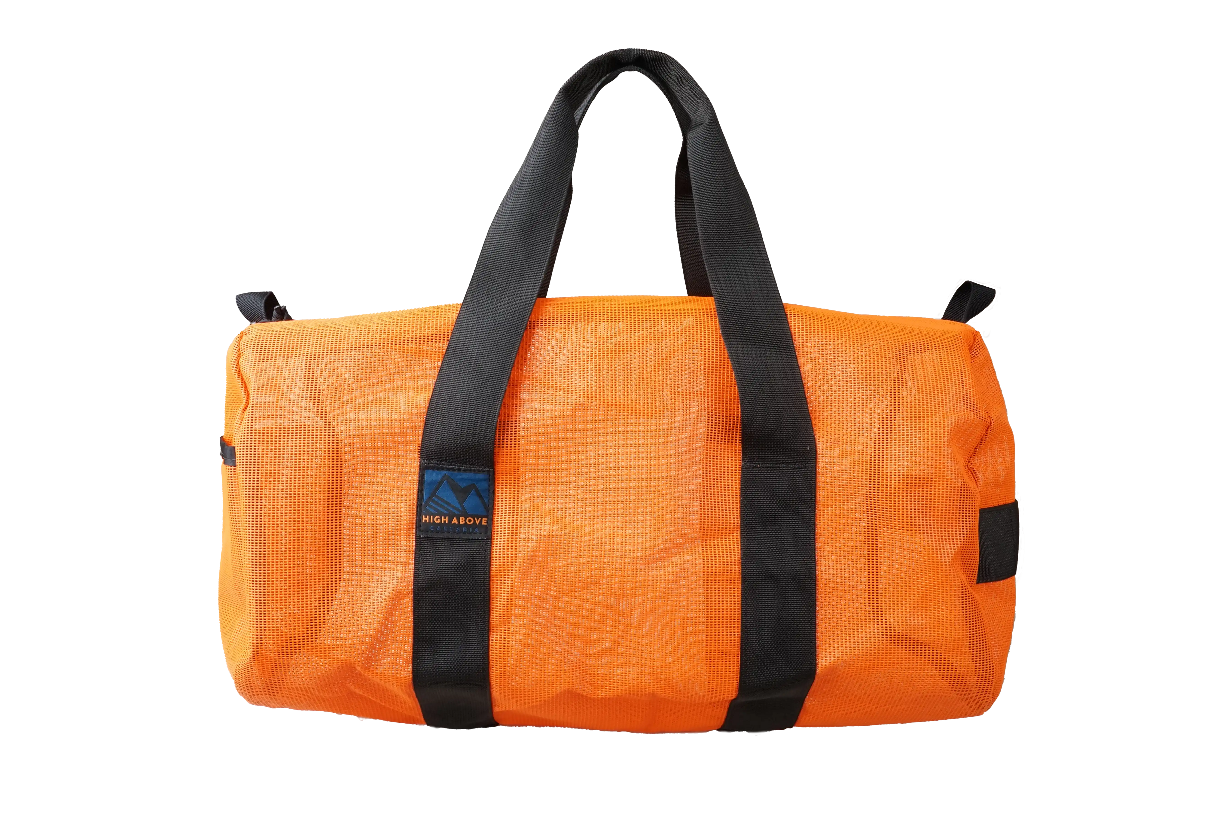 High Above Lost Lake Duffel Bag Side View Orange