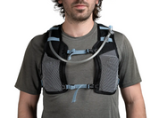Close up front view of person wearing High Above Supernatural Hydration Vest Pack