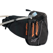 High Above Cascadia 4L Hydration Hip Pack Side View | Black #black