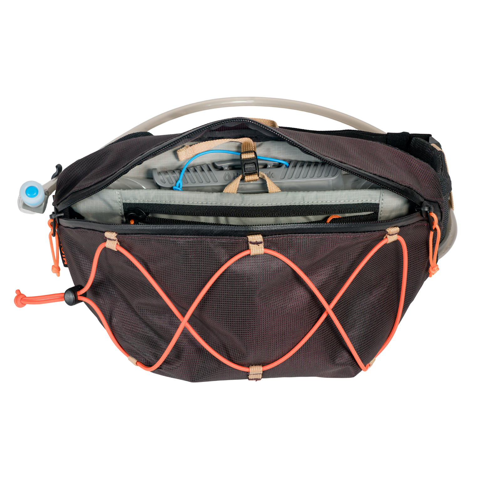 High Above Cascadia 4L Hydration Hip Pack Open | Maroon #maroon