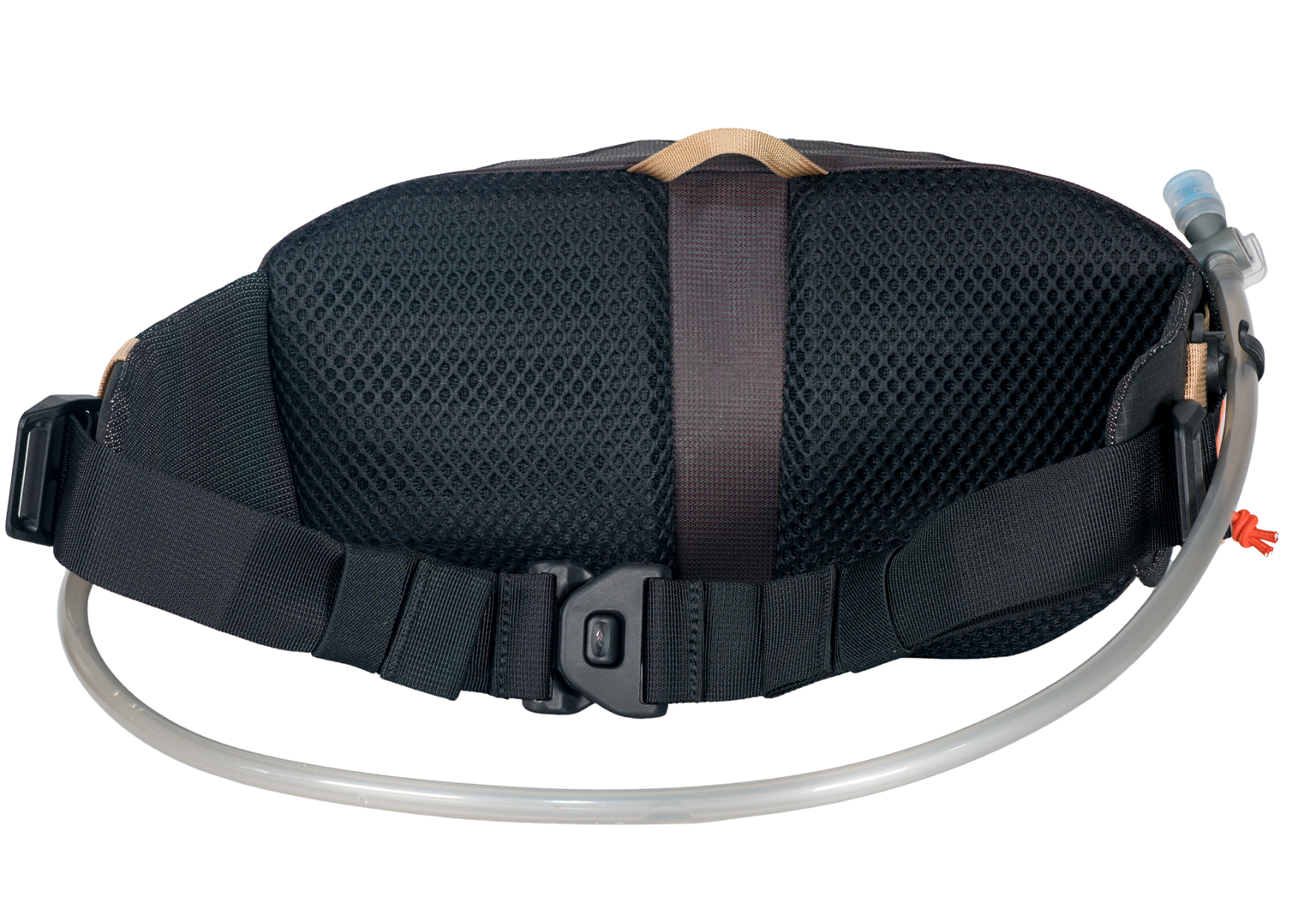 High Above Cascadia 4L Hydration Hip Pack panel padding | Maroon #maroon