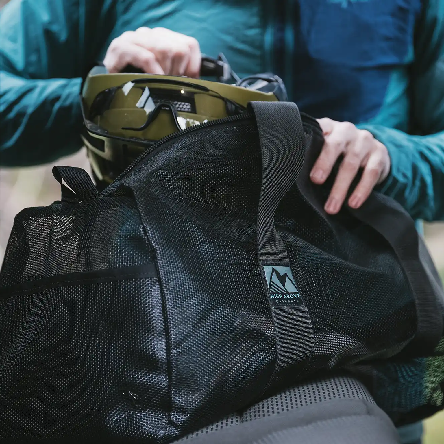 High Above Lost Lake Duffel 30L made with durable mesh construction for travel, gear hauling, and everyday use.