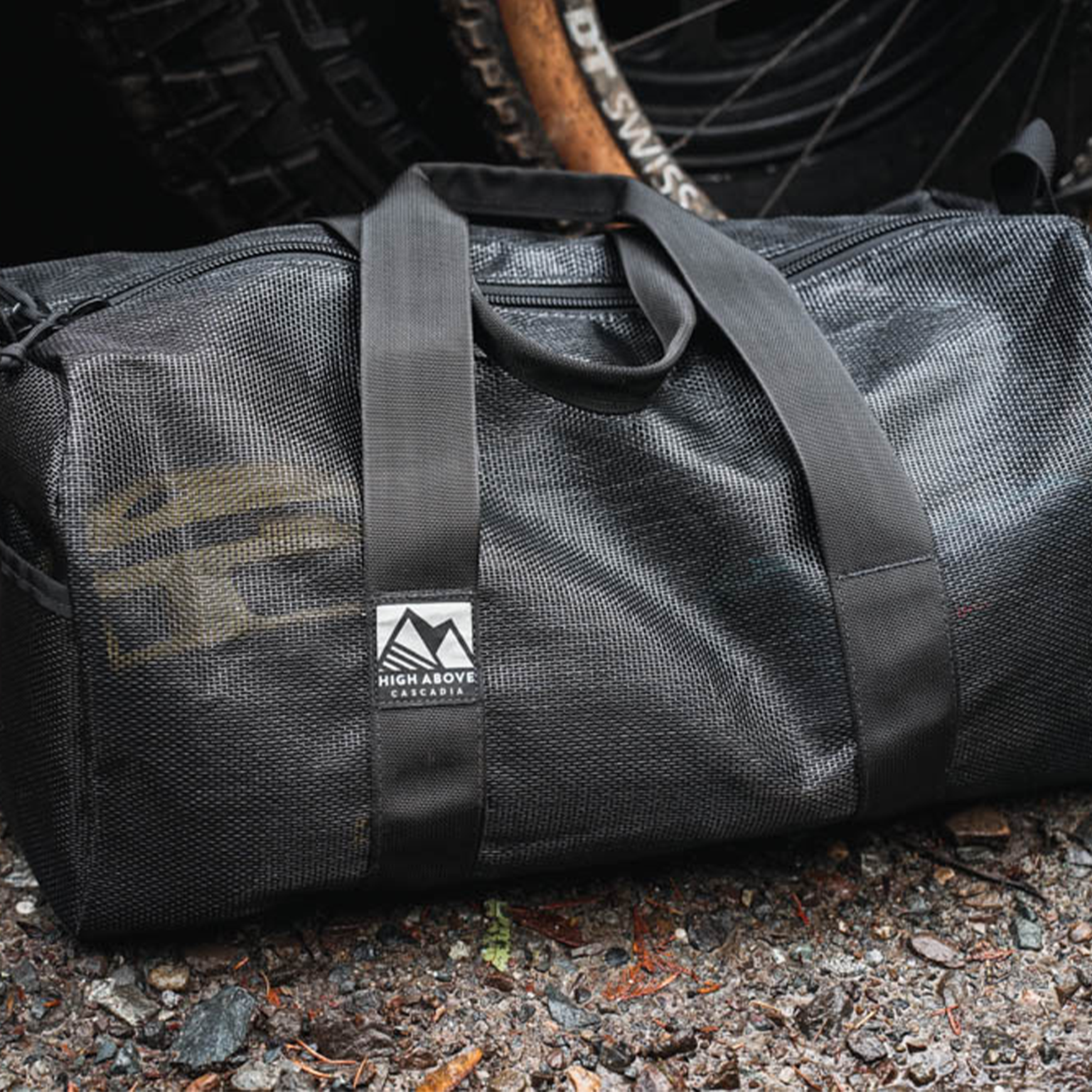 High Above Lost Lake Duffel 30L made with durable mesh construction for travel, gear hauling, and everyday use.
