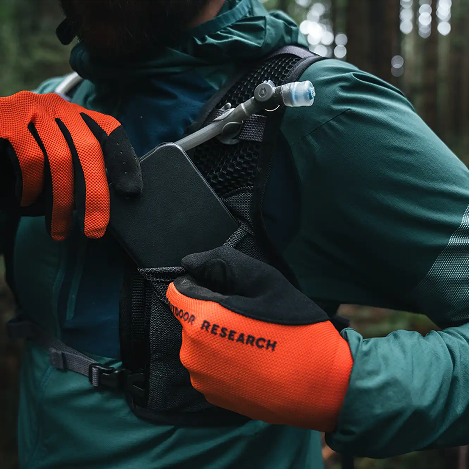 High Above Supernatural Mountain Biking Pack Phone Pocket