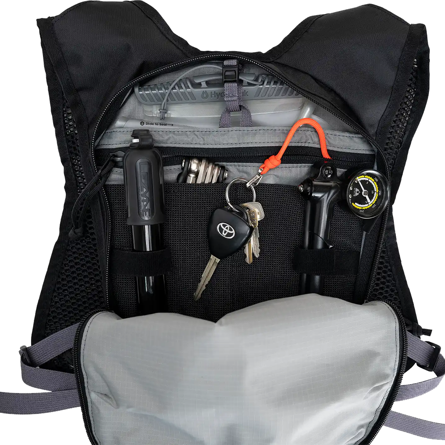 High Above Supernatural Mountain Biking Vest Pack - Key Holder, Pump Straps and inside pockets