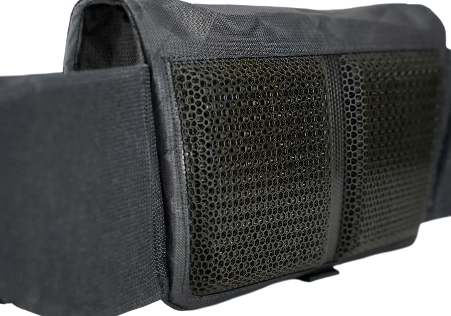 High Above Venture 3D hip pack with 3D-shaped body panel, weatherproof materials, and secure storage for mountain biking essentials.